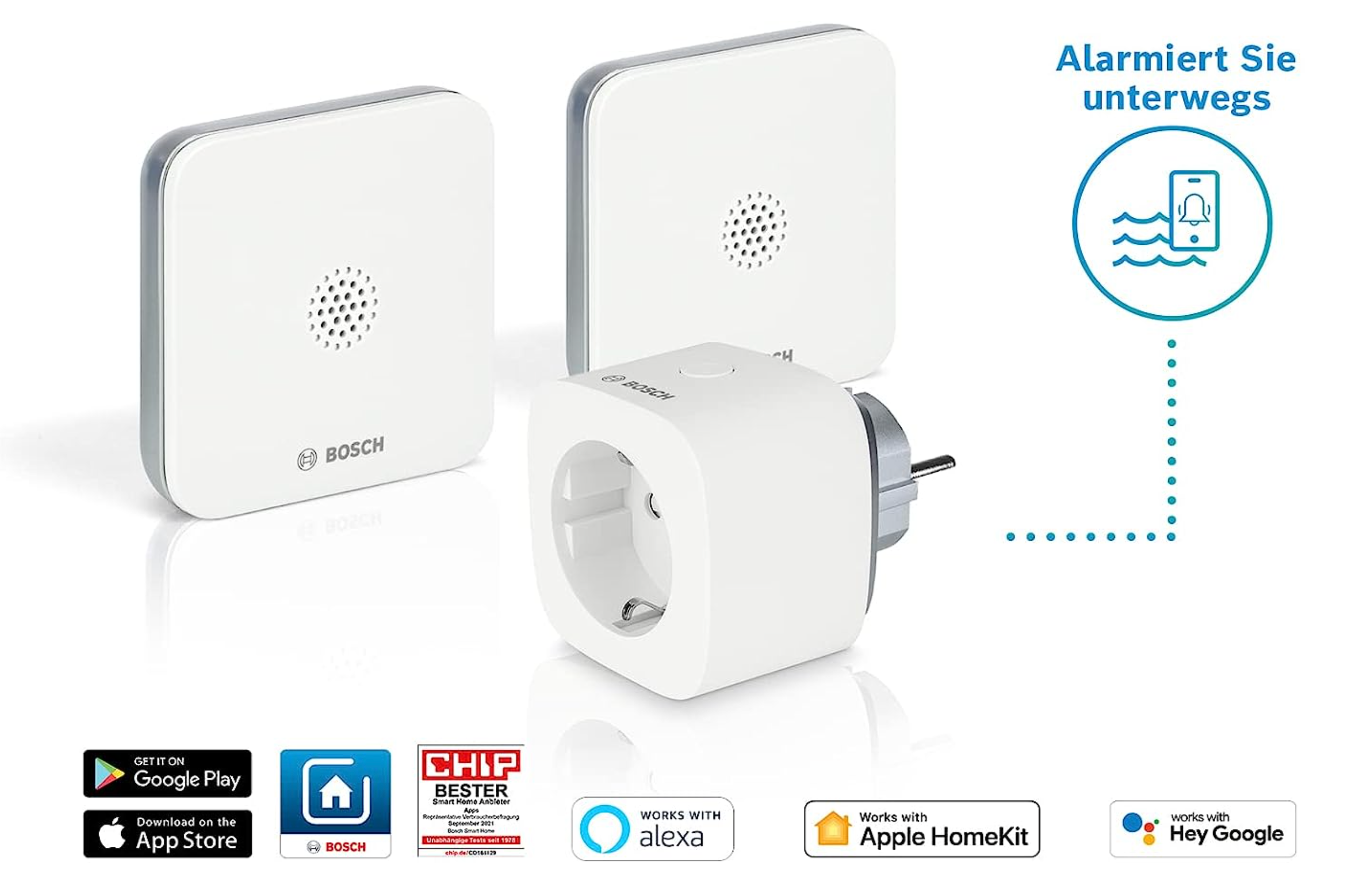 Bosch Smart Home Wassermelder Sicherheitspaket mit Funksignal-Verlängerung Bosch Smart Home Wassermelder Sicherheitspaket mit Funksignal-Verlängerung